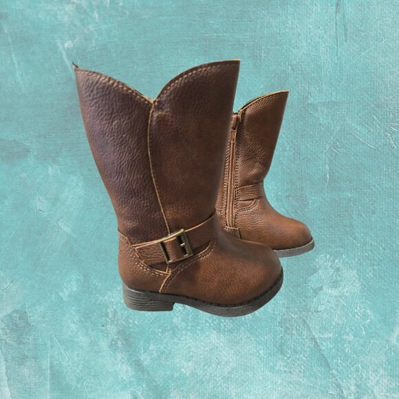 OshKosh  B'gosh Toddler Knee-High Boots – Size T4 (9-12 months) - Picture 2 of 8